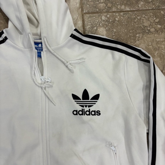 Adidas Men’s‎ Adidas Originals full-zip hoodie trefoil sz M - Picture 2 of 13